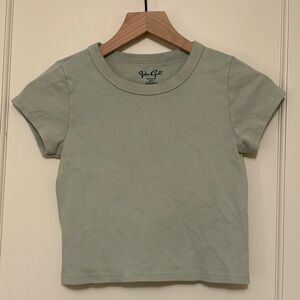 Brandy Melville Sage Green Crop Top